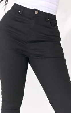 PRETTYLITTLETHING Shape Black High Waisted Super Stretch Denim Jeans