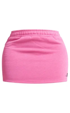 PRETTYLITTLETHING Shape Candy Pink High Waist Sweat Mini Skirt