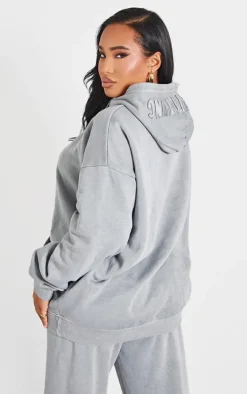 PRETTYLITTLETHING Shape Grey Hoodie