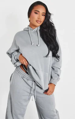 PRETTYLITTLETHING Shape Grey Hoodie