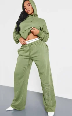PRETTYLITTLETHING Shape Khaki Sweatpants