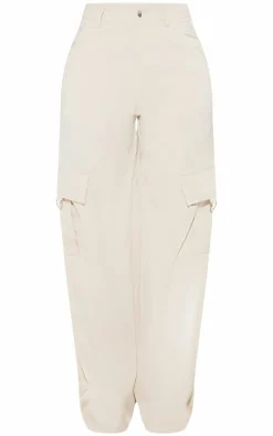 PRETTYLITTLETHING Shape Stone Buckle Detail Cargo Wide Leg Pants