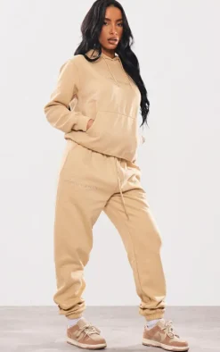 PRETTYLITTLETHING Stone Embroidered Graphic Hoodie