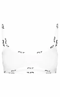 PRETTYLITTLETHING White Jersey Bralette