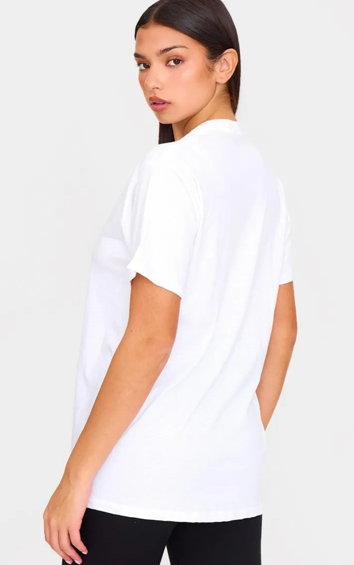 PRETTYLITTLETHING White Oversized Training T-Shirt