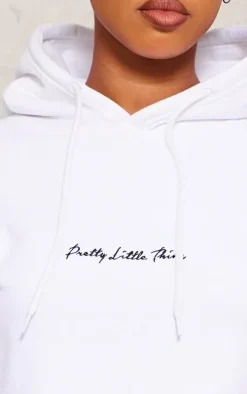 PRETTYLITTLETHING White Oversized Sweat Basic Hoodie