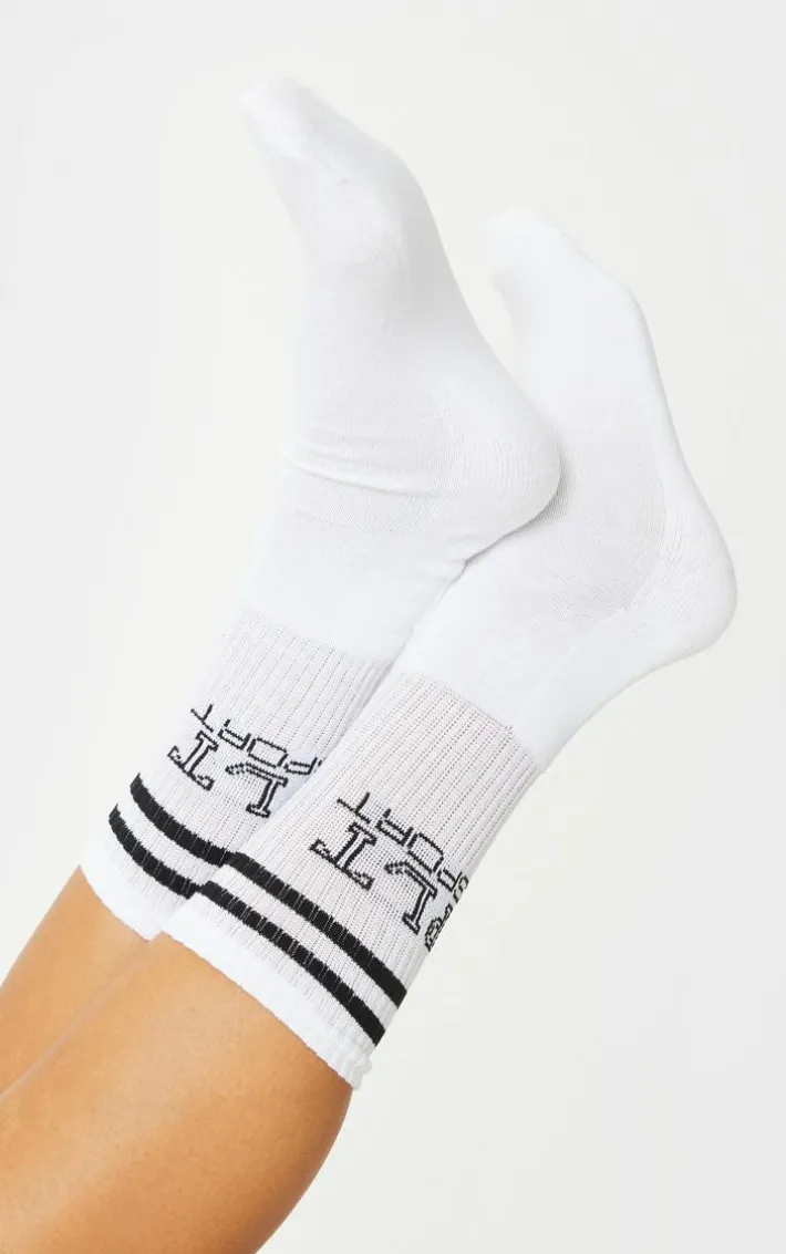 PRETTYLITTLETHING White Sport Socks