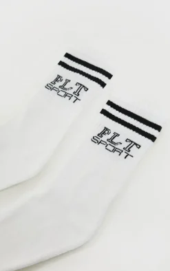 PRETTYLITTLETHING White Sport Socks