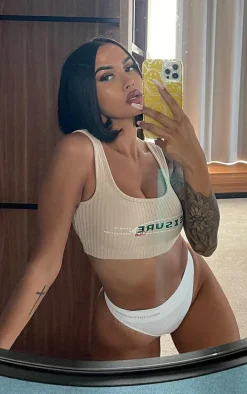 PRETTYLITTLETHING White Seamless High Waisted Thong