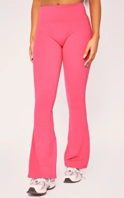 Raspberry Sculpt Flare Yoga Pants