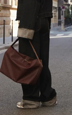 Raw Indigo Wash Contrast Stitch Turn Up Hem Wide Leg Jeans