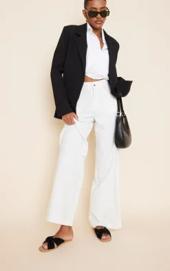 Real Leather Black Square Toe Twisted Knot Mule Sandals