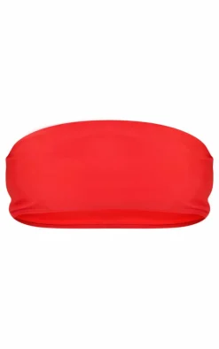 Red Bandeau Mix & Match Bikini Top