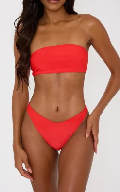 Red Mix & Match V Front Bikini Bottoms
