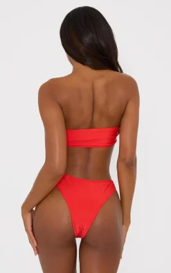 Red Mix & Match V Front Bikini Bottoms