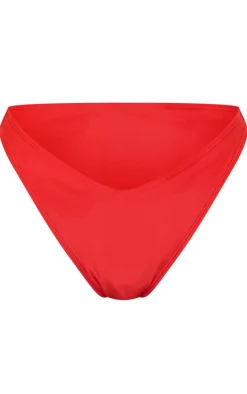 Red Mix & Match V Front Bikini Bottoms