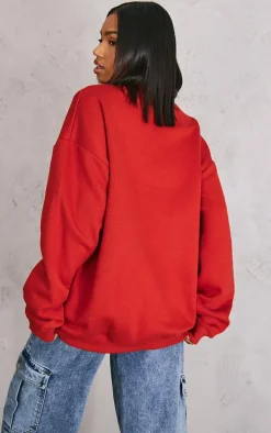 Red Rhode Island Print Sweatshirt