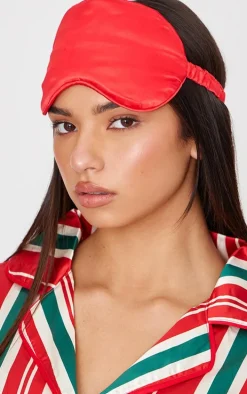 Red Satin Eye Mask