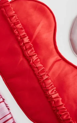 Red Satin Eye Mask
