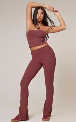 Red Snatched Sculpt Bandeau Top