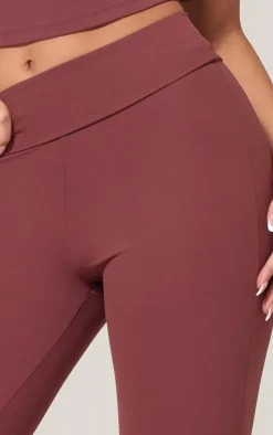 Red Snatched Sculpt Foldover Pant