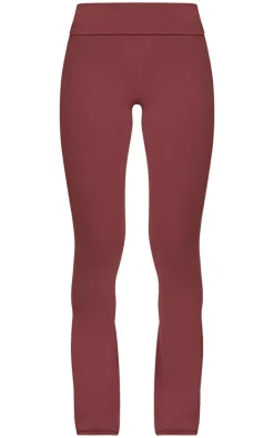 Red Snatched Sculpt Foldover Pant