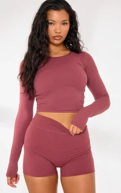 Red Snatched Sculpt Hotpants