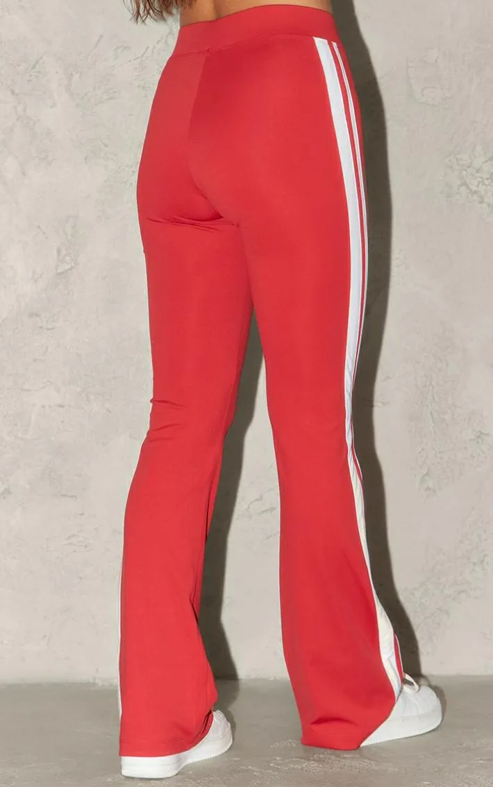 Red Soft Touch Seamless Yoga Flare Pants