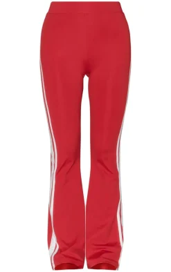 Red Soft Touch Seamless Yoga Flare Pants