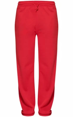 Red Straight Leg Sweatpants