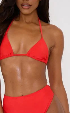 Red Triangle Mix & Match Bikini Top
