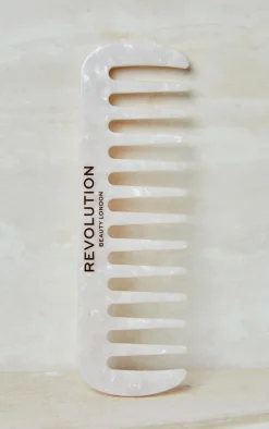 Revolution Haircare Natural Curl Wide Tooth Comb White