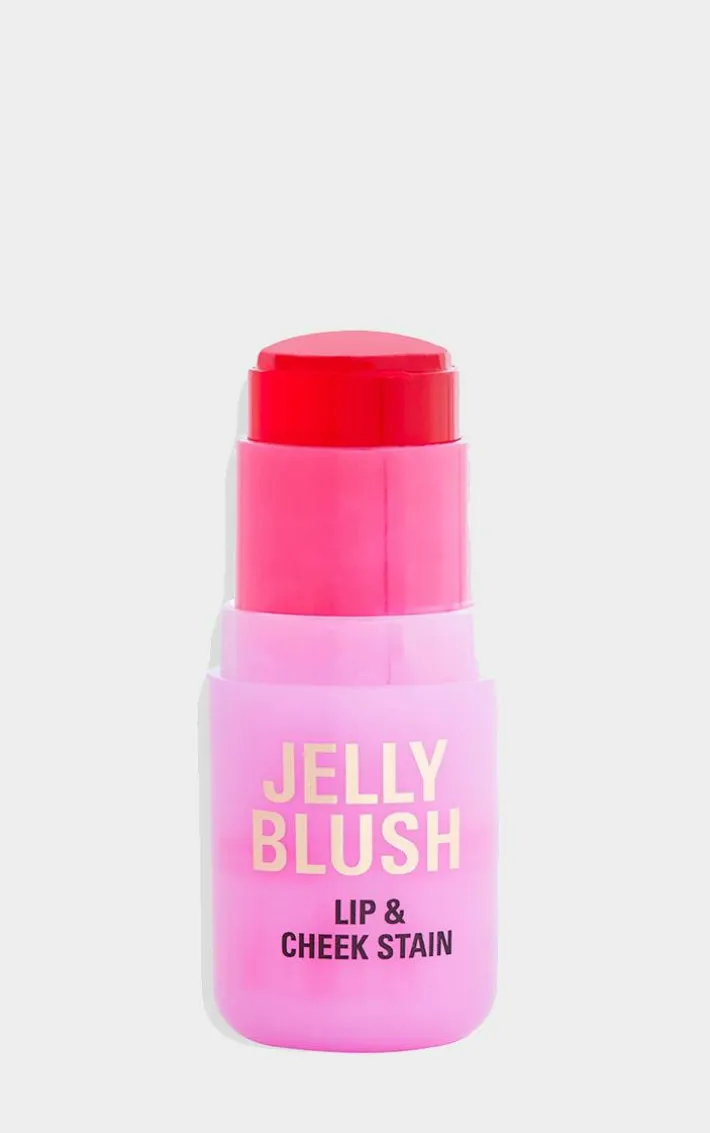 Revolution Jelly Blush Stick Lip And Cheek Stain - Strawberry Pink