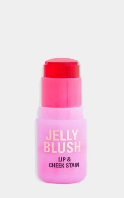 Revolution Jelly Blush Stick Lip And Cheek Stain - Strawberry Pink