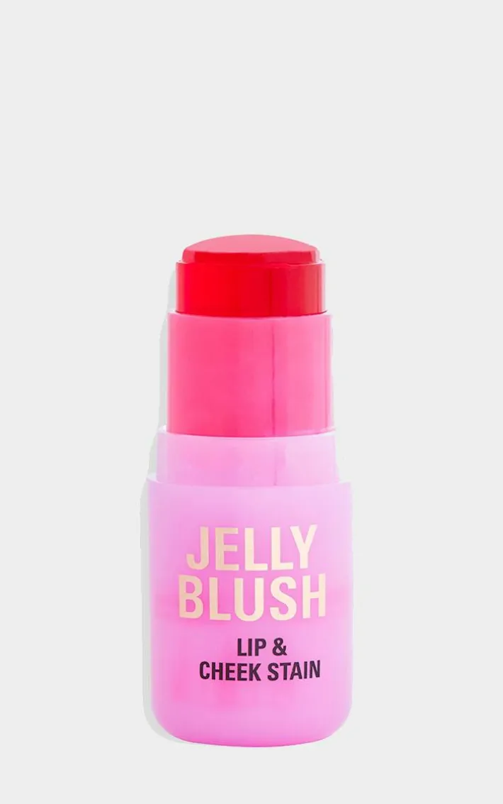 Revolution Jelly Blush Stick Lip And Cheek Stain - Strawberry Pink