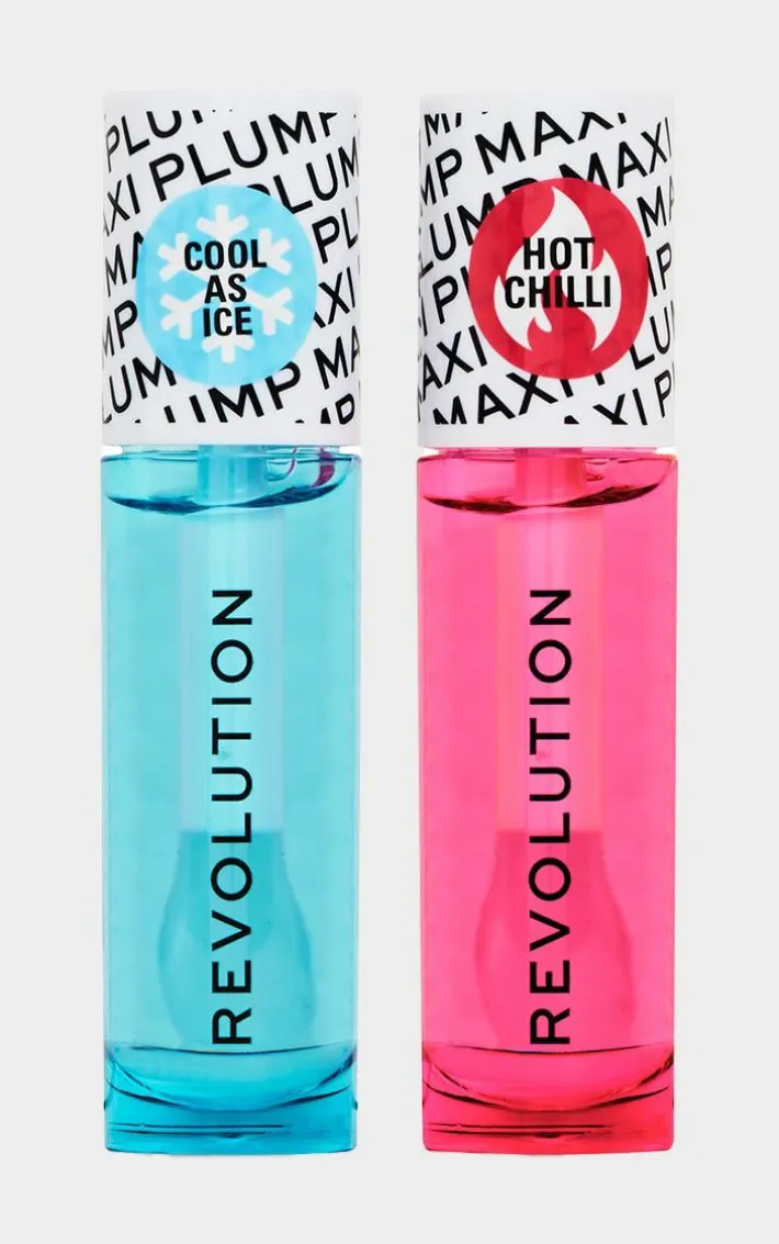 Revolution Maxi Plump Cool As Ice And Hot As Chilli Lip Set