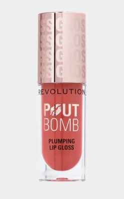 Revolution Pout Bomb Plumping Lip Gloss - Melba