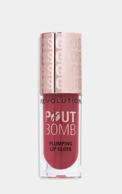 Revolution Pout Bomb Plumping Gloss Wild Mauve Pink