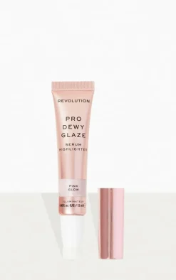 Revolution Pro Dewy Glaze Serum Highlighter Pink Glow