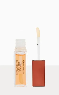 Revolution Pro Glow Edit Lip Oil Soleil Orange