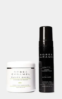 Rose & Caramel Ultra Dark Fake Tan & Removal Scrub Bundle