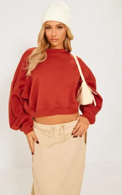 Rust Oversized Boxy Sweatshirt