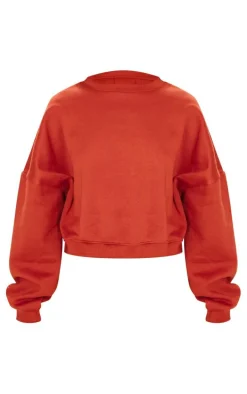 Rust Oversized Boxy Sweatshirt