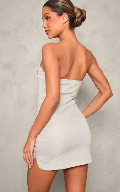 Sage Cargo Pocket Bodycon Dress