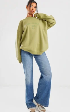 Sage Copenhagen Printed Oversized Sweatshirt