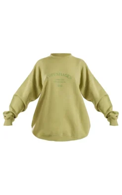 Sage Copenhagen Printed Oversized Sweatshirt