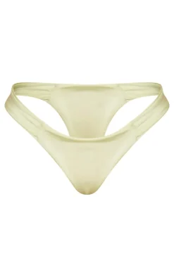Sage Green High Rise Bikini Bottoms