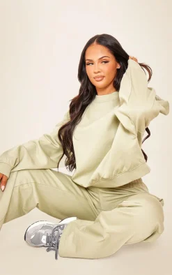 Sage Premium Oversized Boxy Sweat