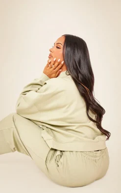 Sage Premium Oversized Boxy Sweat