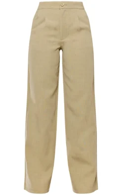 Sage Premium Tailored Woven High Waist Wide Leg Pants